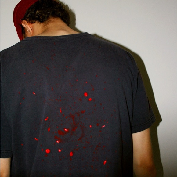 Fillisimo ss24 legacy black red t-shirt with paint splatter - Picture 2 of 2